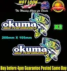 Okuma Fishing Boat Stickers Suit 4X4 Caravan Camping Tandem Trailer Fridge