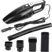 Car Vacuum Portable Cordless, High Power 3600PA Suction, Air Duster, Best Suction Vacuum for Car, Home, Office, Pet (Black)