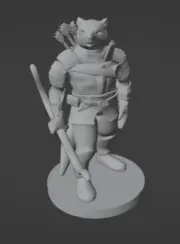 Were Red Panda Archer Ranger Monster Manual 28mm Scale DND D&D Tabletop Mini