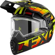 FXR Clutch X Evo Snowmobile Helmet, black-red-yellow, Size M for Men Black Red Yellow