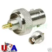 SMA to BNC Antenna Adapter for Motorola SP50 GP68 P1225 Radios HLN9087A From USA