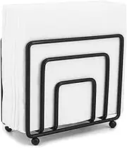 Napkin Holder Freestanding Metal Tabletop Tissue Dispenser for Tables, Dining, Kitchen, Restaurant, Picnic (Black)