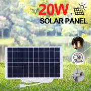 20W 5V High Efficiency Waterproof Solar Panel Charger Portable for Outdoor Wirel