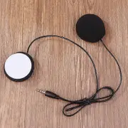For Cardo Freecom/Spirit Motorcycle Helmet Bluetooth Intercom Soft Wire Microphone Wire Microphone And 3.5mm Speaker Black