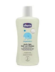 Chicco Gentle Body Wash Shampoo for Baby Skin Hair Paraben Alcohol Free 200ml