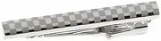 [Tokyo Cufflinks] Silver Gold Check Checker Tie Clip Tie Bar