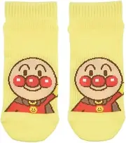 fukuske(福助) Fukusuke 387Q15W6 Women's Socks, Sneaker-length Socks, 2 Pairs Set, Waffle Fabric, One Point, Anpanman Fukusuke