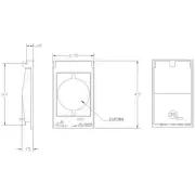 Mulberry Weatherproof Cover, 1 Gang Single Receptacle, Lock Hasp, Gray