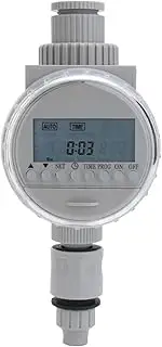 Daseeme White Solar Power LCD Screen Garden Irrigation Control Auto Water Saving Irrigation Controller Digital Watering Timer