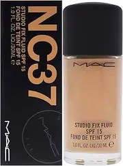 MAC Studio Fix Fluid SPF15 Foundation, #NC37, 30 ml