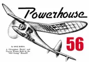 Model Airplane Plans (FF): Powerhouse 56 Class B by Dick Korda (1947)