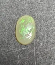 Beautiful Lightning Ridge Solid Crystal Opal Semi Polished, 1.2ct Loose Stone