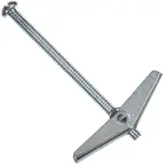6 Pk Hillman 3/16" X 3" Spring Wing Drywall Toggle Bolt @ 50/Pk 370054