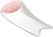 Metal Facial Roller Guasha Board Dual Ended Face Massager for Relaxation Fatigue Relief Targeted Eye Facial Massage Tool for Beauty Routine