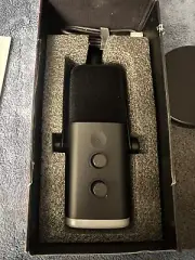Dynamic Microphone for Podcast Recording, PC Computer Gaming Black XLR/USB