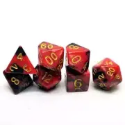 Magma Flow Dice RPG Set Polyhedral DND Dungeons and Dragons Pathfinder Gaming