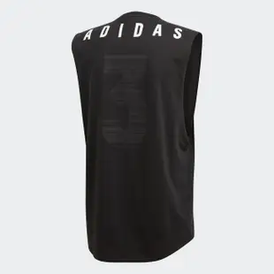 【AIRWINGS】ADIDAS CG2126 男性黑色棉質挖洞背心