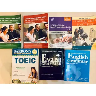 Azar英文文法/多益官方全真試題指南/BARRON'S TOEIC/劍橋活用英語文法 多本多益必備二手書