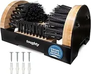 Toughty Boot Scrubber - All Weather Industrial Shoe, Boot, Sneaker Cleaner & Scraper Brush - Mountable - Dirt Remover - Indoor/Outdoor Sneaker Buffer, Golf Shoe Scrubber, RV Shoe Brush