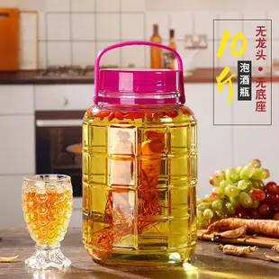 加厚泡酒瓶帶龍頭無鉛玻璃釀藥酒容器白酒桶酒缸