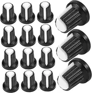 NULYLU 20pcs Potentiometer Control Knobs Easy to Install Replacement Knobs for Rotary Potentiometer Fits Shaft