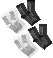 4 Pairs Compression Ankle Socks for Men and Women Breathable Foot Care Sleeves Comfortable Support for Athletes Daily Use Targeted Pressure for Sprains Improved Circulation
