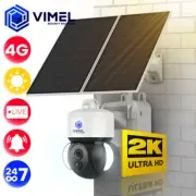 4G Dual Solar Security Camera 24/7 Continuous Recording 2K Human Detection