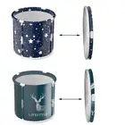 Portable Bathtub Foldable Adult Bath Bucket Soaking Bathing Tub for incredible