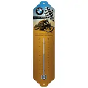 BMW Check Flag Thermometer Nostalgic-Art