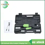 6 Mt Hydraulic Wire Battery Cable Lug Terminal Crimper W /8 Dies New