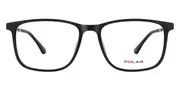 Polar 463 With Clip-On 44 Men's Glasses Black Size 55 - Private Health Rebate - Blue Light Block Available
