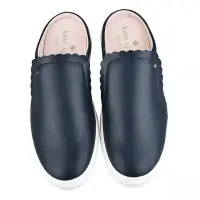 在飛比找momo購物網優惠-【KATE SPADE】ANDI系列皮革面懶人鞋(藍)