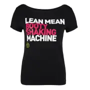 ZUMBA Lean Mean Booty Shaking Machine black pink tshirt mens womens 0 - 6 NWT