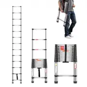 VEVOR Telescoping Ladder Stainless Steel Extension Step 3740mm Portable Ladders