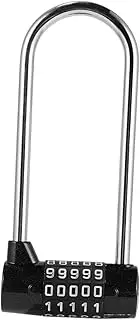 FOYTOKI Password Lock Hanging Lock Large U-Shaped for Home Security Keyless 5 Combination Metal Material Durable