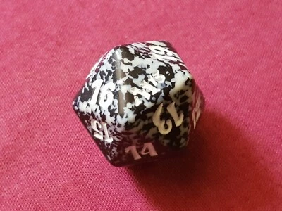 Magic The Gathering 2013 CORE SET M13 BLACK D20 SPINDOWN DICE DIE New MTG