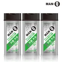 在飛比找森森購物網優惠-MAN-Q 2in1沁涼洗髮沐浴露x3入(350ml/入)