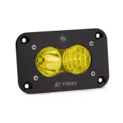 Baja Designs 481013 Black Flush Mount S2 Pro Amber Driving/Combo Beam LED Light