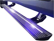 MOMOAU Auto Retractable Electric Running Boards Compatible with 2021-2022 Honda CR-V/UR-V/Breeze - 2-Pack Aluminum Alloy Side Steps with Multi-Color LED Lights, True Flush Mount