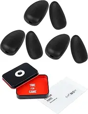 [OWORK] 3 Pairs Ultra Soft Silicone Sunglass Nose Pads for Maui Jim Big Wave MJ440-67mm/Guardrails MJ327-58mm/Bamboo Forest MJ415-60mm, Push-in Anti-Slip Glasses Nose Piece Replacement Kit Black