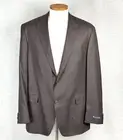 HART SCHAFFNER MARX Brown Check 4 Season SILK WOOL Coat Blazer Jacket 46L NWT