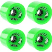 ABEC 11 Bigzigs HD Lime Skateboard Wheels - 75mm 80a (Set of 4)