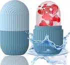 Ice Roller for Face and Eye,Silicone Rose Ice Cube Roller Massager,Reusable Ices