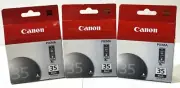 Genuine OEM Canon PGI-35 Black Printer Ink Cartridge Pixma IP100 Sealed 3 Pack