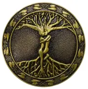 Gold Celtic Tree Of Life Belt Buckle