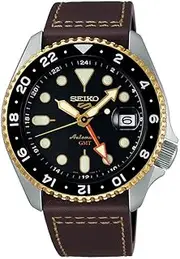 [SEIKO] SSK036K1 5 Sports Automatic GMT Watch, silver, Silver