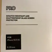 Coolreall Pro scratch resistant shatterproof glass screen fits iPhone 5S/5/5C