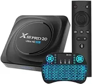 CHROX Android 11.0 TV Box, X88 Pro 20 8GB ROM +128GB ROM RK3566 CPU 2.4Ghz/5Ghz Dual Band WiFi 8K/4K Ultra HD Resolution BT 4.0 Set Top Box with Wireless Mini Keyboard,8gb+128gb