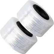 CREATCABIN 2 Rolls Stretch Wrap Film 3cmx400m Shrink Wrap Stretch Film Durable Plastic Shrink Film Shrink Wrap Roll Stretch Wrap Roll for Moving Stretch Wrap Transparent Cosmetics Travel Packaging