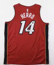 Signed Tyler Herro Miami Heat Nike Jordan Brand Statement Red Swingman Jersey